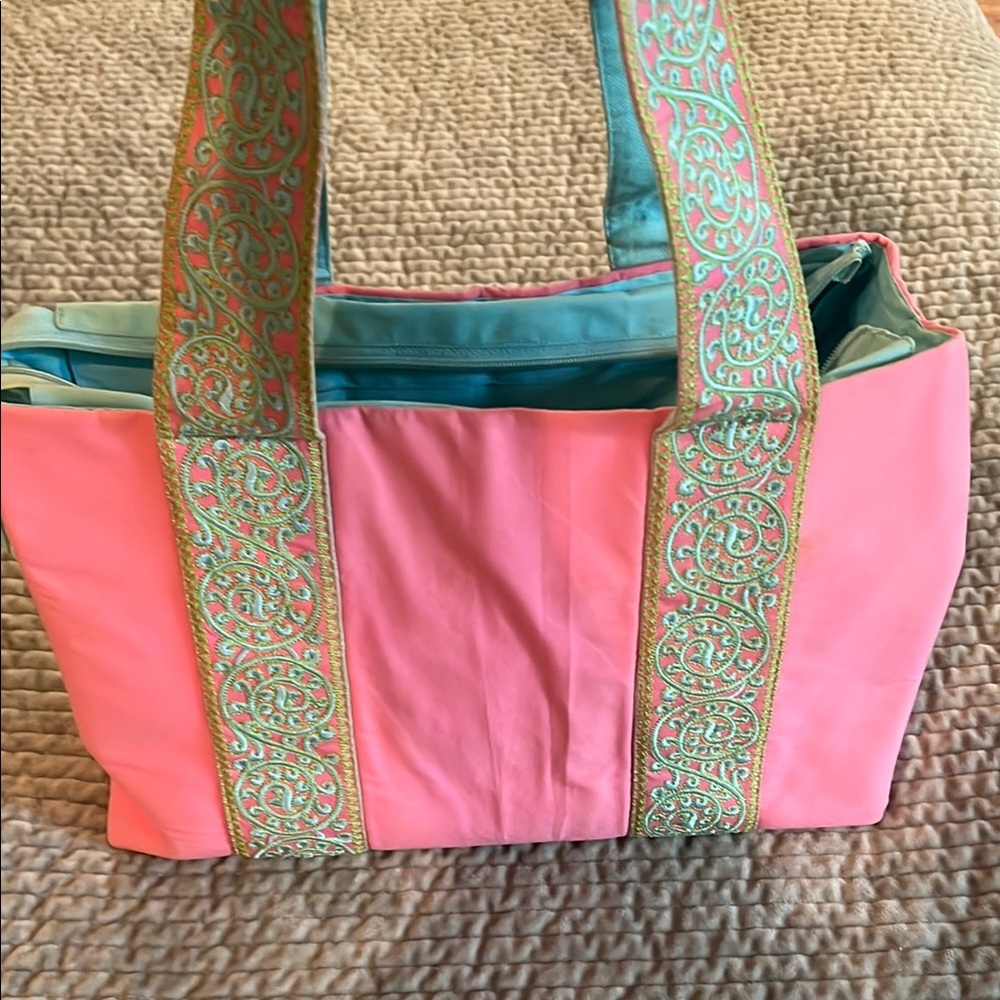 Pink & Turquoise handbag